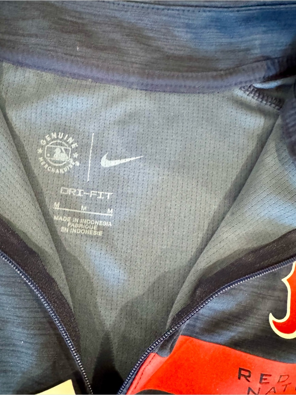 Nike Boston Red Sox MLB Women's Local Pacer 1/4 Zip Long Sleeve Jacket - Picture 6 of 7